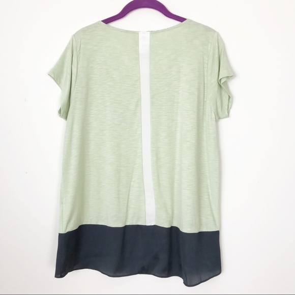 DOLAN LEFT COAST Colorblock Burnout Tshirt Medium Anthropologie Casual Tee - Picture 6 of 8